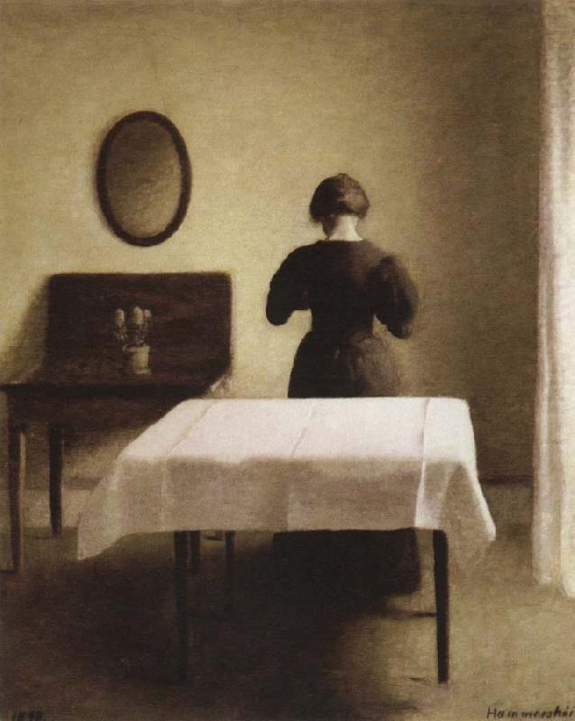 interior, Vilhelm Hammershoi